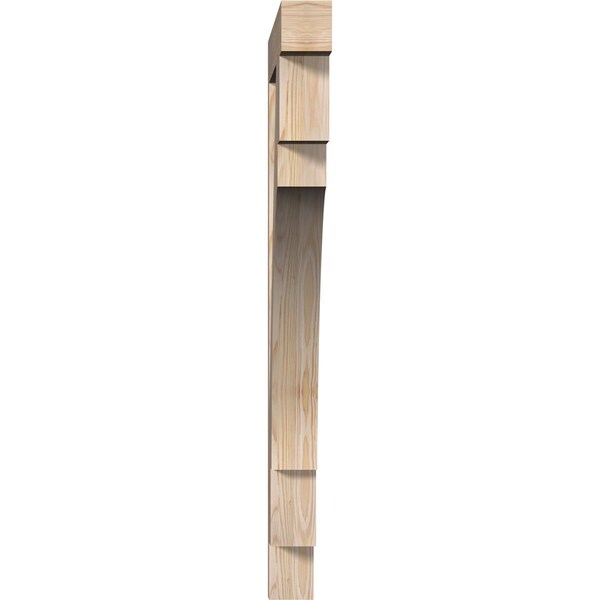 Merced Block Smooth Bracket, Douglas Fir, 3 1/2W X 36D X 44H